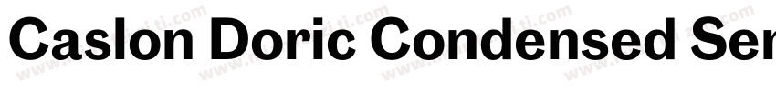Caslon Doric Condensed Semibold Ita字体转换